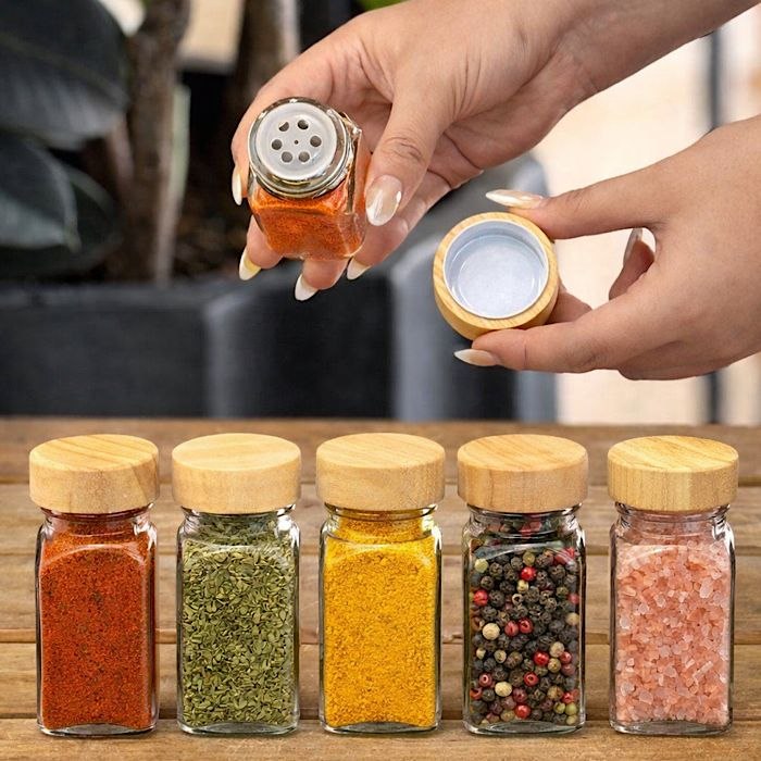 🌈 نام کالا :جا ادویه مکارتی درب چوب