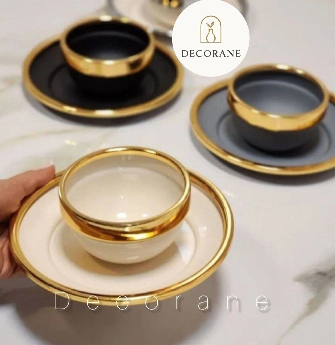 پیاله و پیش دستی فلزی