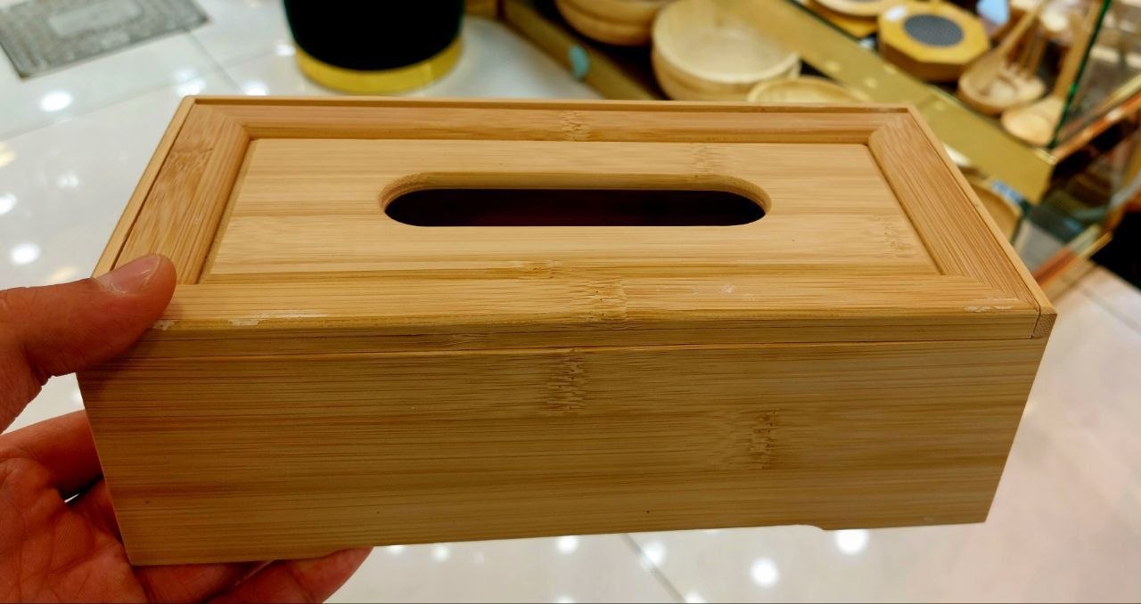✨جا دستمال بامبو مگنتی✨