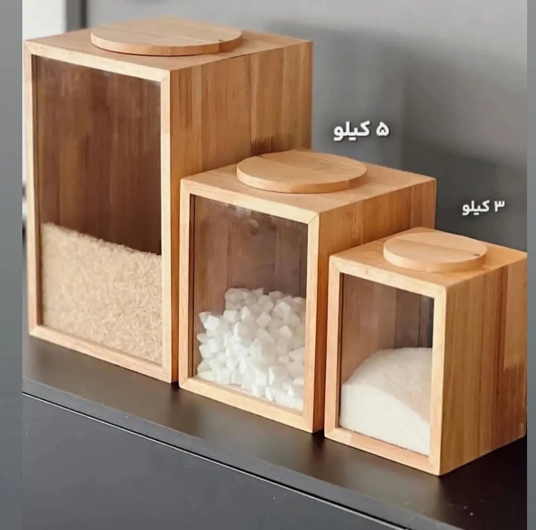 ✨جا برنجی چوب و شیشه ✨