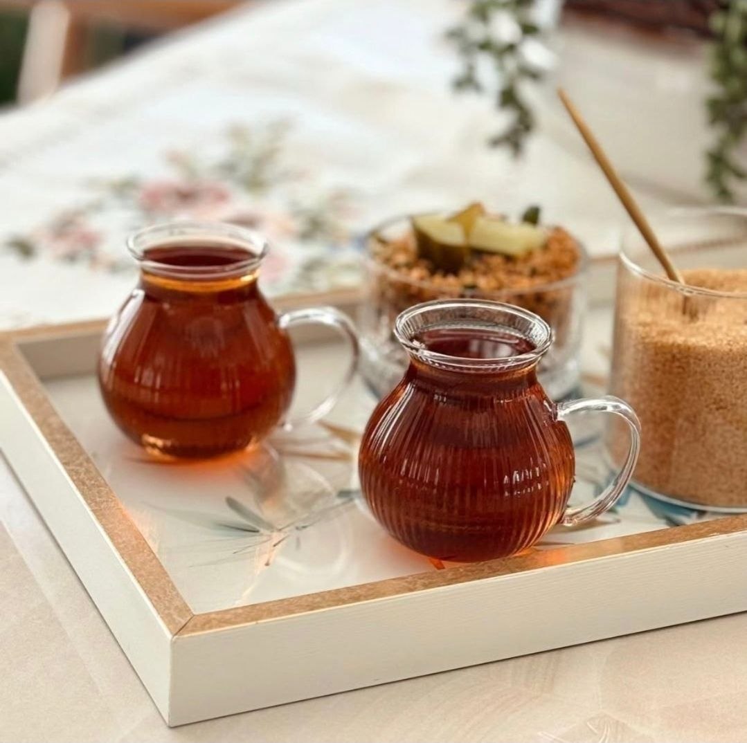 ✨فنجان تپل دسته دار شیار ریز✨