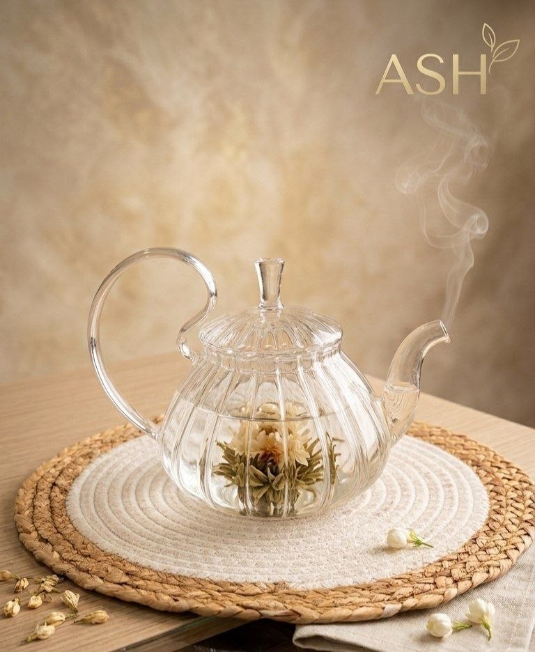 ✨قوری پیرکس دسته اشرافی شیاردار ✨